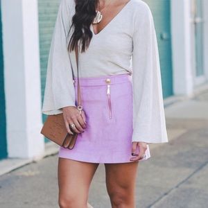 Express Purple Like- New Mini Suede Skirt